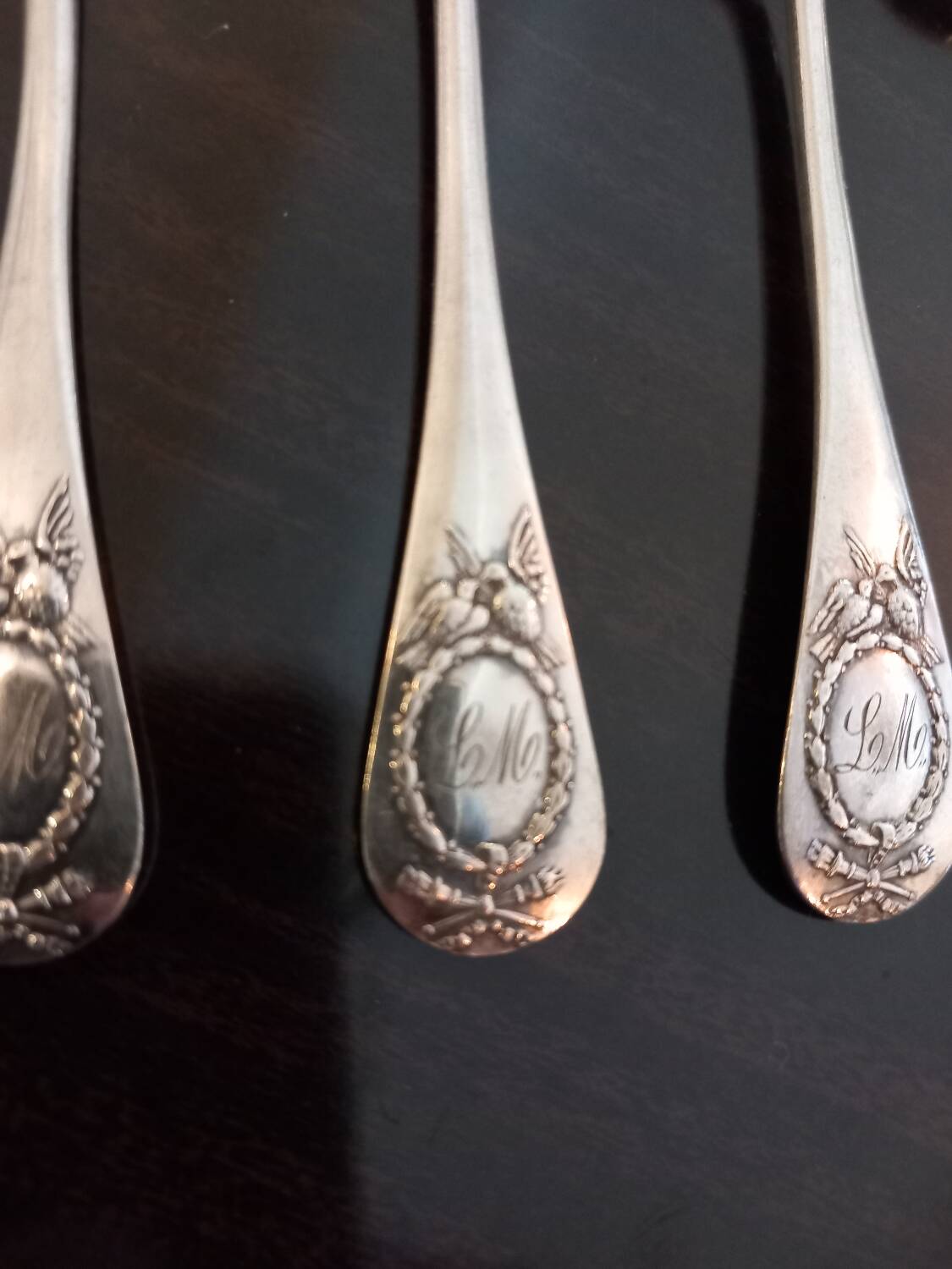 6 dessert spoons. Boulenger. 19th
