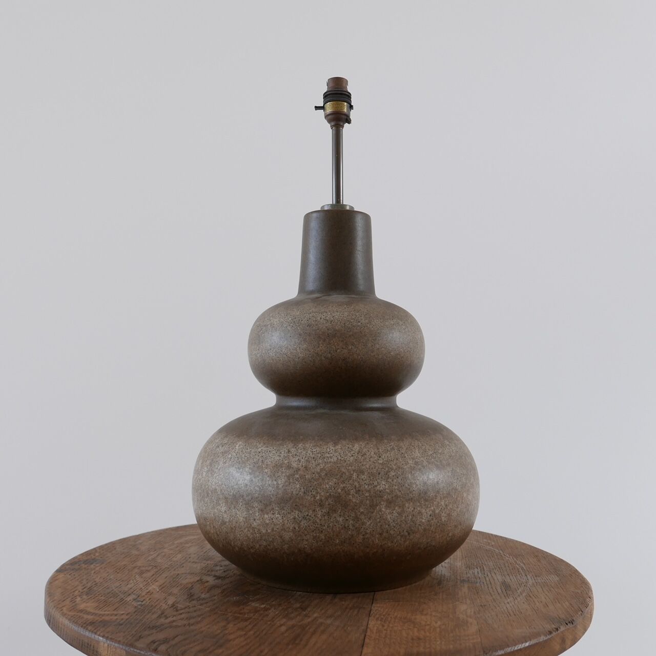 Mid-century ceramic 'gourd' english table lamp