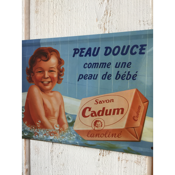 Cadum Metal Plate Selency Cadum Metal Plate Selency