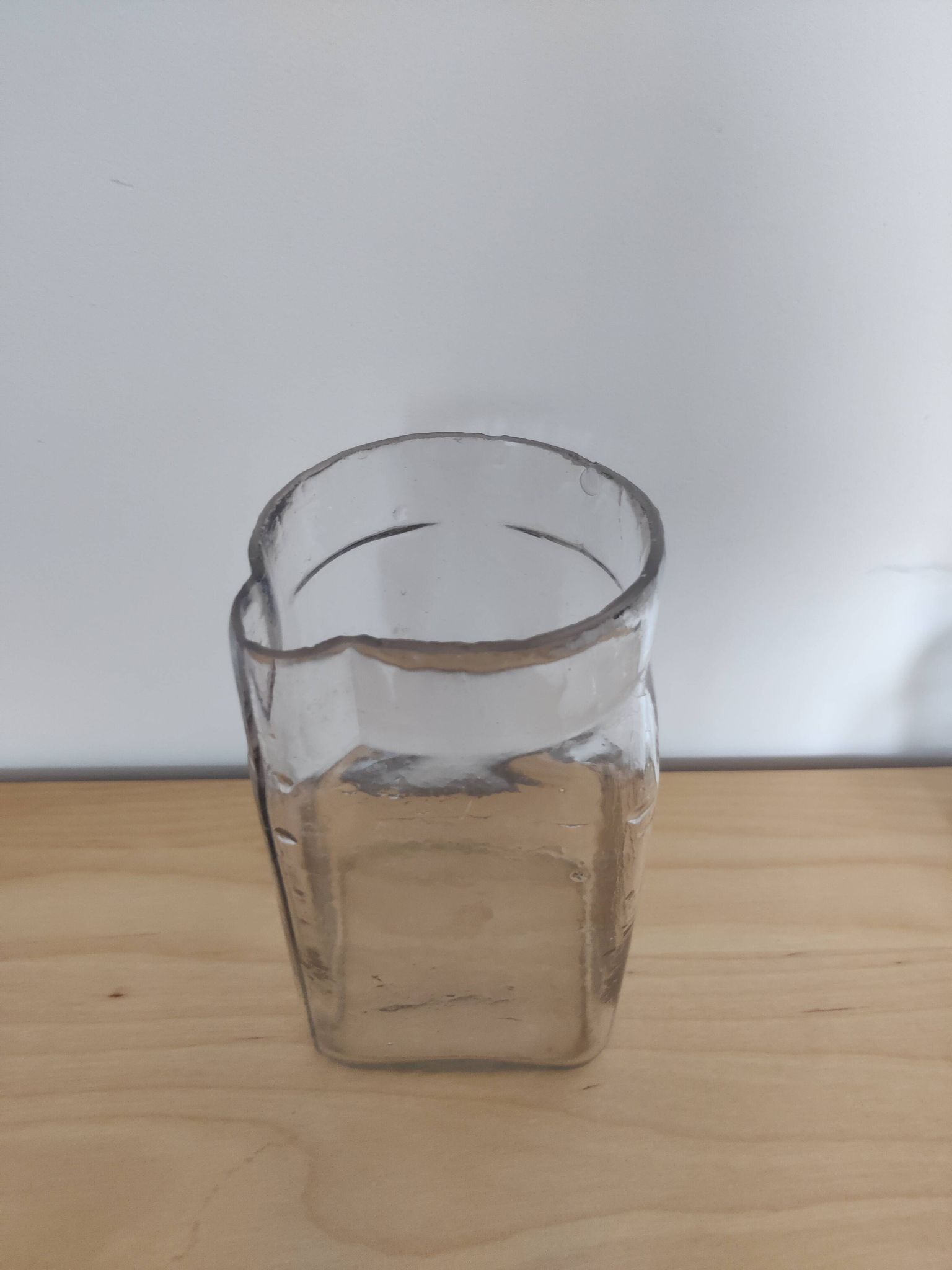Vase, old jar in blown glass