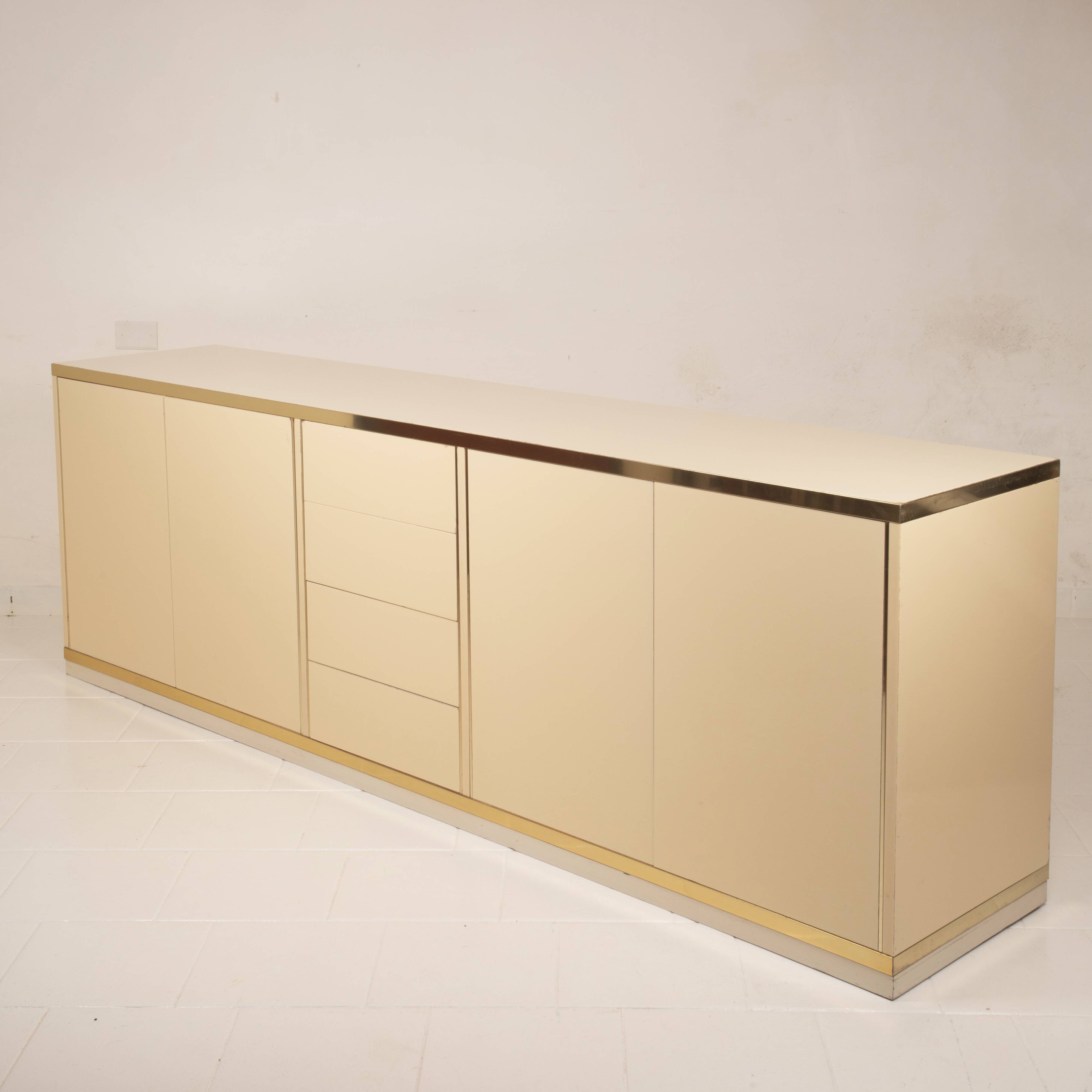 Willy Rizzo Hollywood Regency Sideboard for Mario Sabot 1970