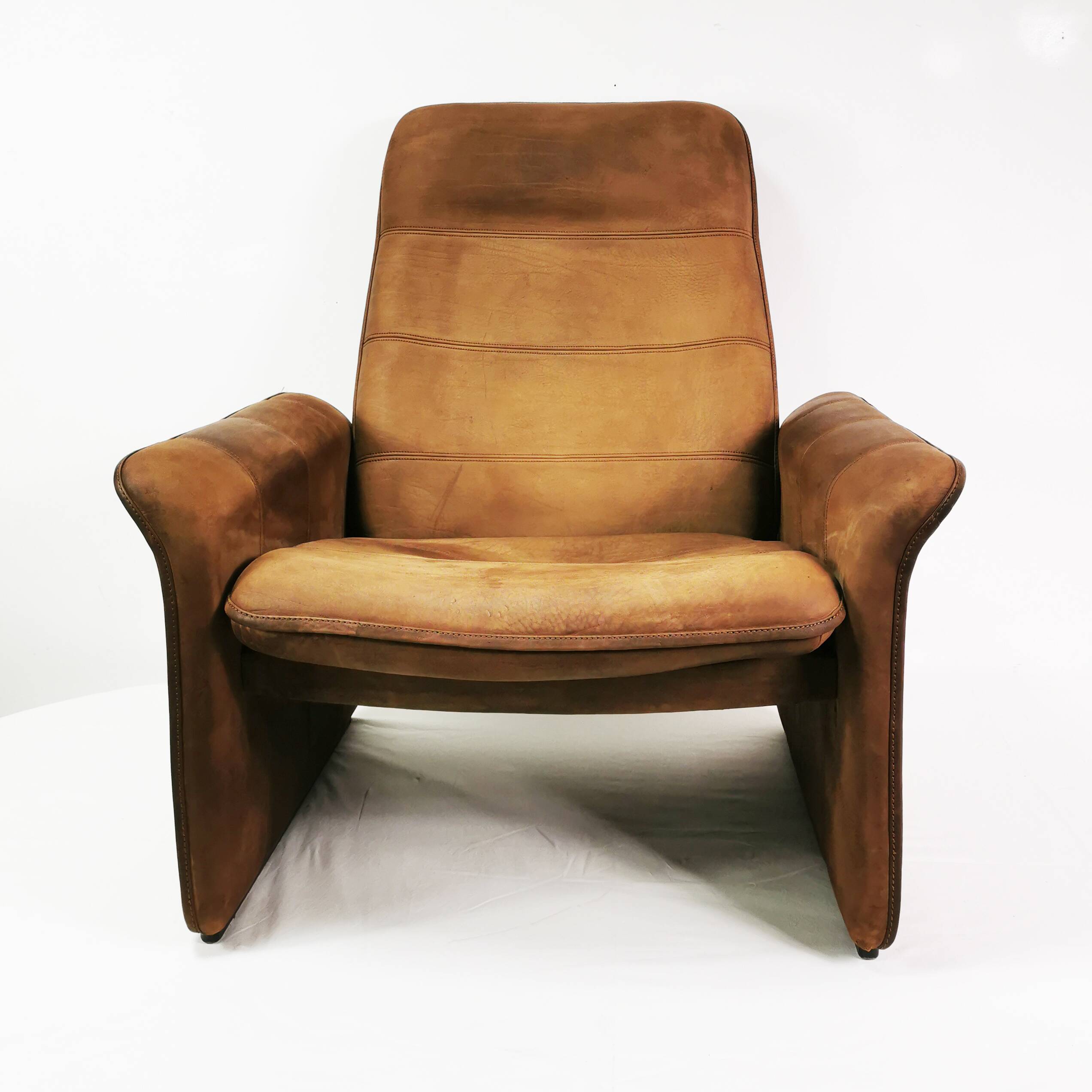 Leather armchair, De Sede, Switzerland, 1970s