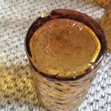 Series of 6 amber glasses