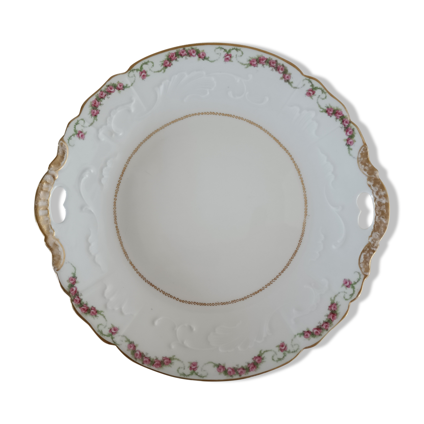 Limoges porcelain cake dish