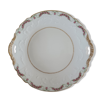 Plat à gâteaux en porcelaine de Limoges