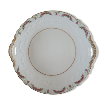 Plat à gâteaux en porcelaine de Limoges