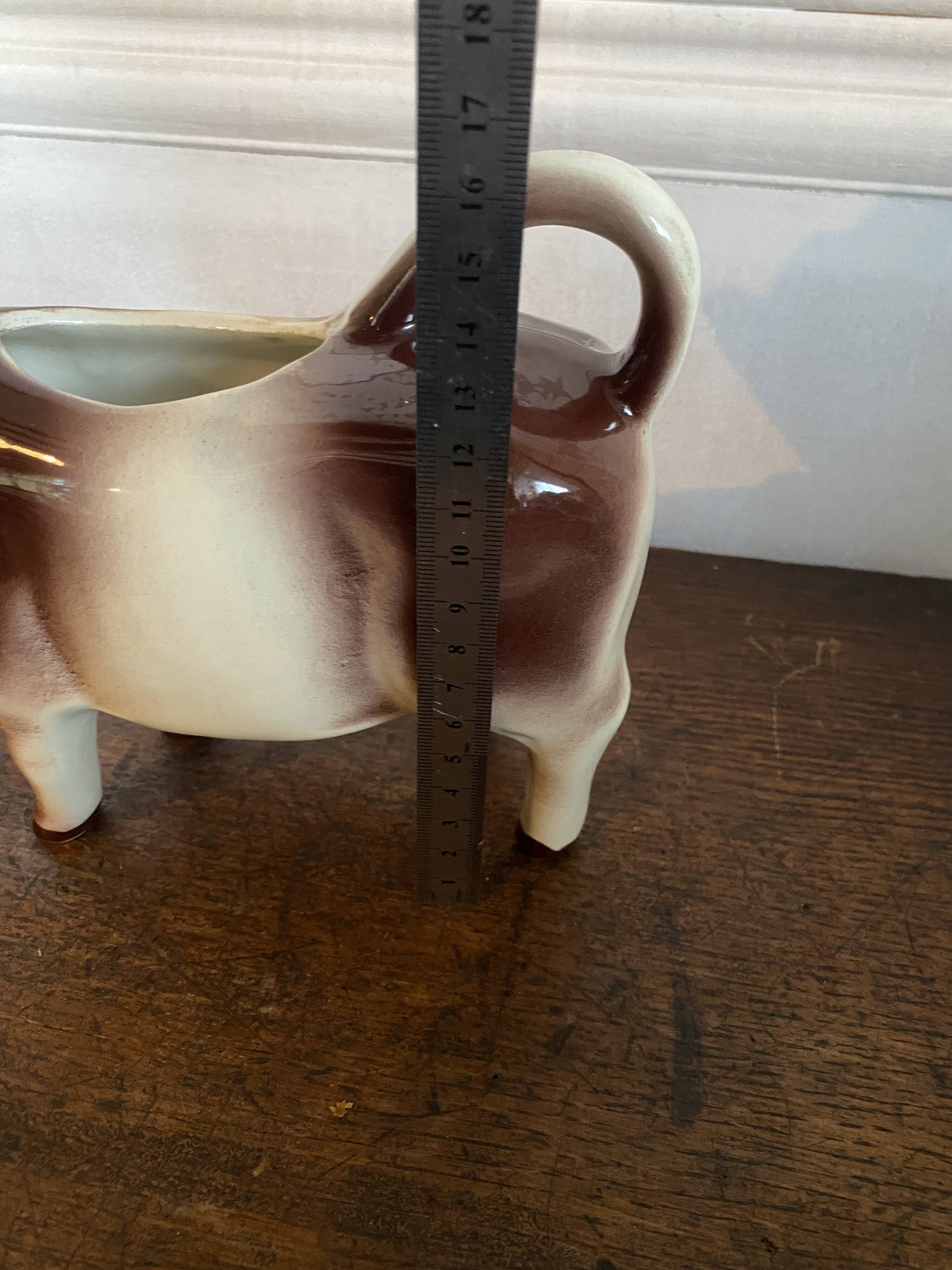Milk jug - Cow motif - vintage ceramic