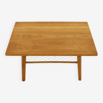 1960s Oak Side/Coffee Table, Czechoslovakia