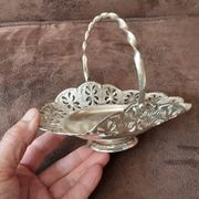 Small vintage metal basket