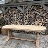 Solid oak monastery table
