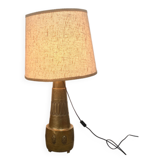 Art deco lamp on vase - brass