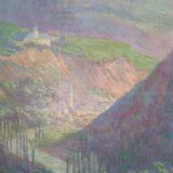 Oil on canvas landscape Henri-Laurent Jaudin (1851-1929)