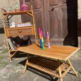 Rattan living room set, 1970s