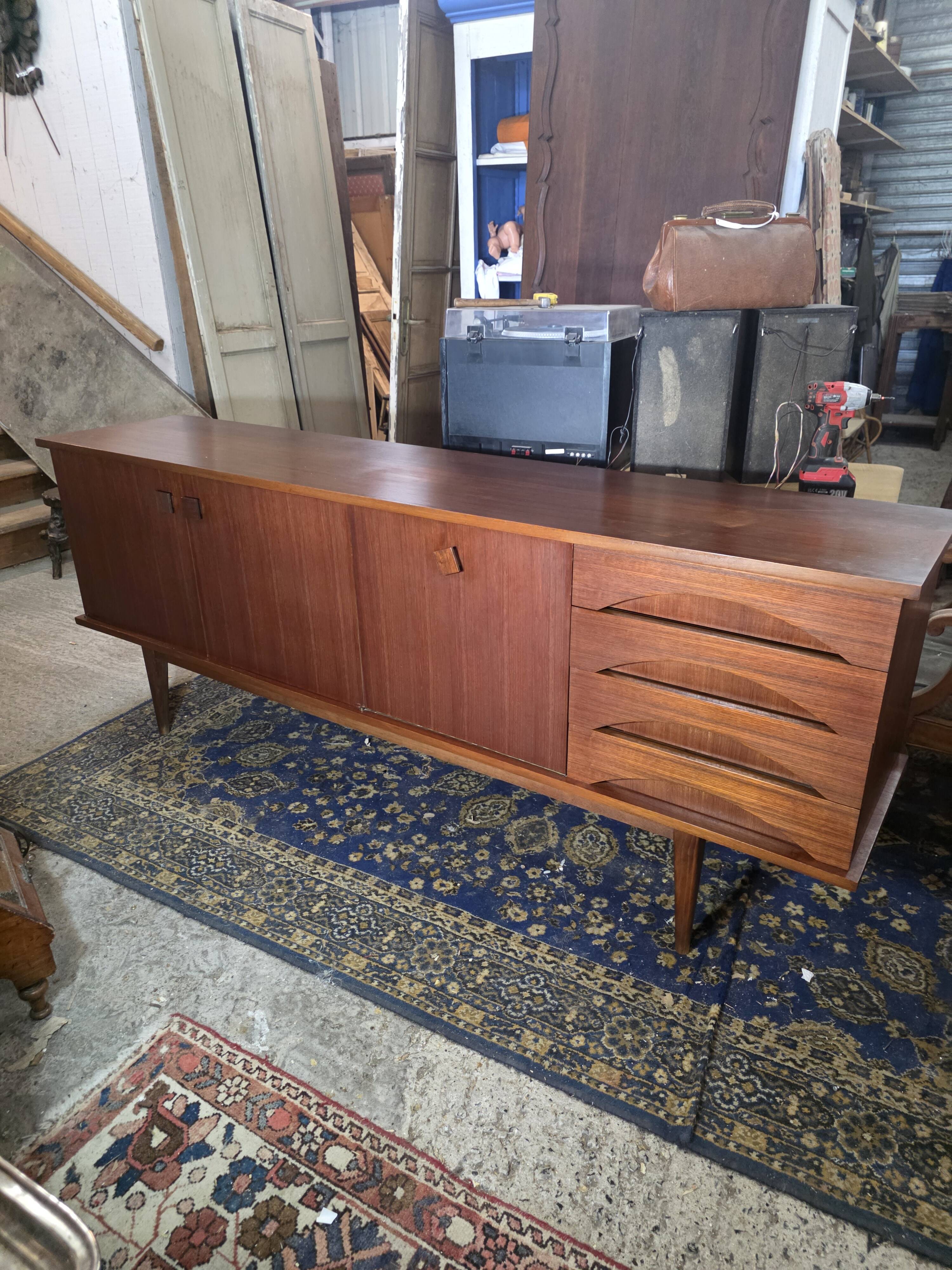 Scandinavian teak sideboard from the 1960s.