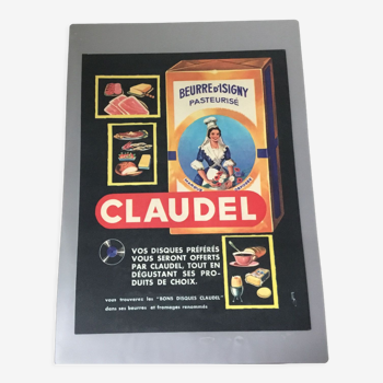 Vintage advertising to frame claudel