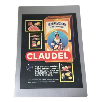 Vintage advertising to frame claudel