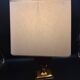 Beautiful Bordeaux Porcelain and Brass Lamp Le Dauphin Model Ançay Annanas