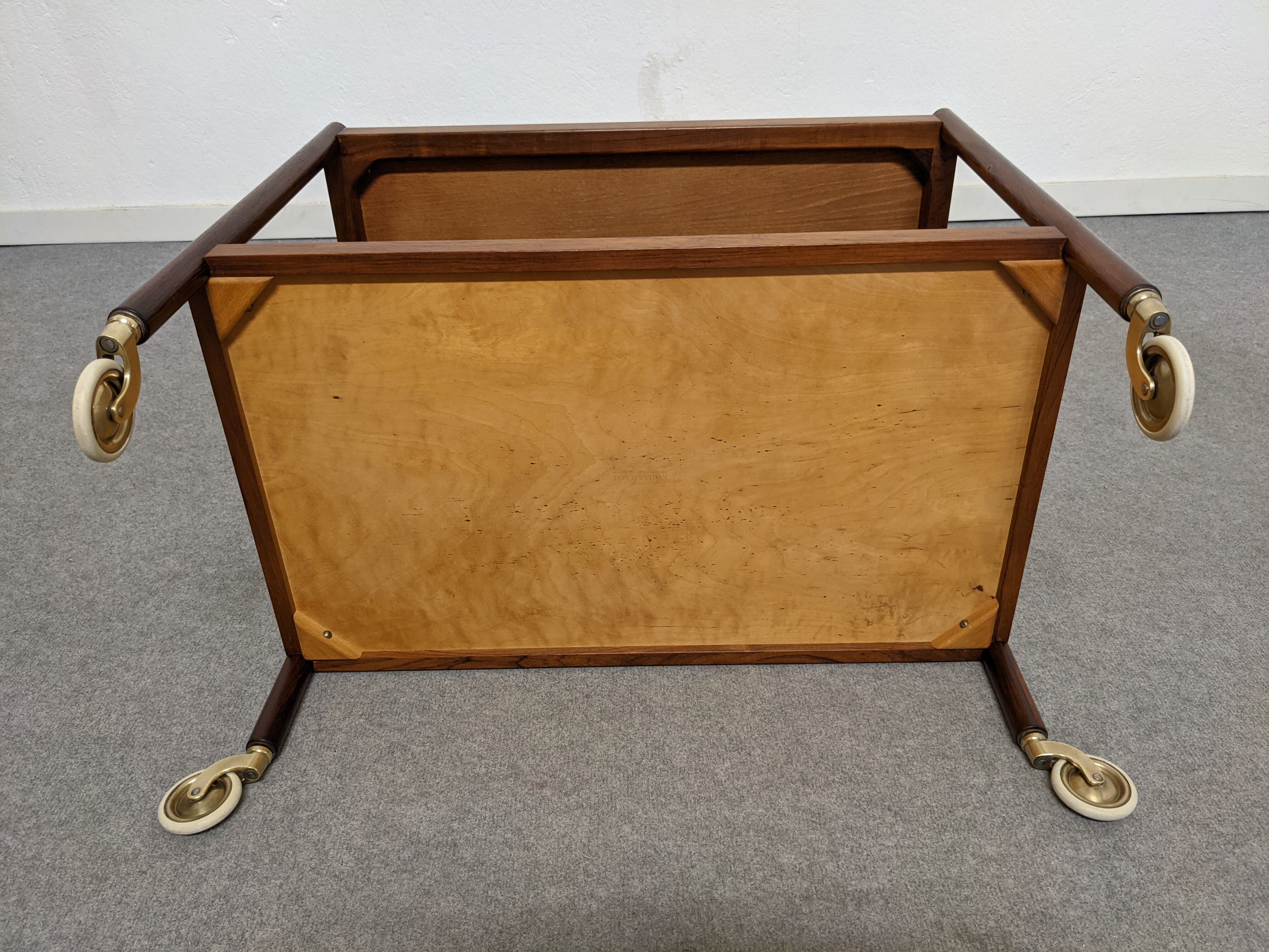 Danish wheeled dessert table by ludvig pontoppidan