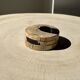 Set of 3 fossilized wood coasters (clear)