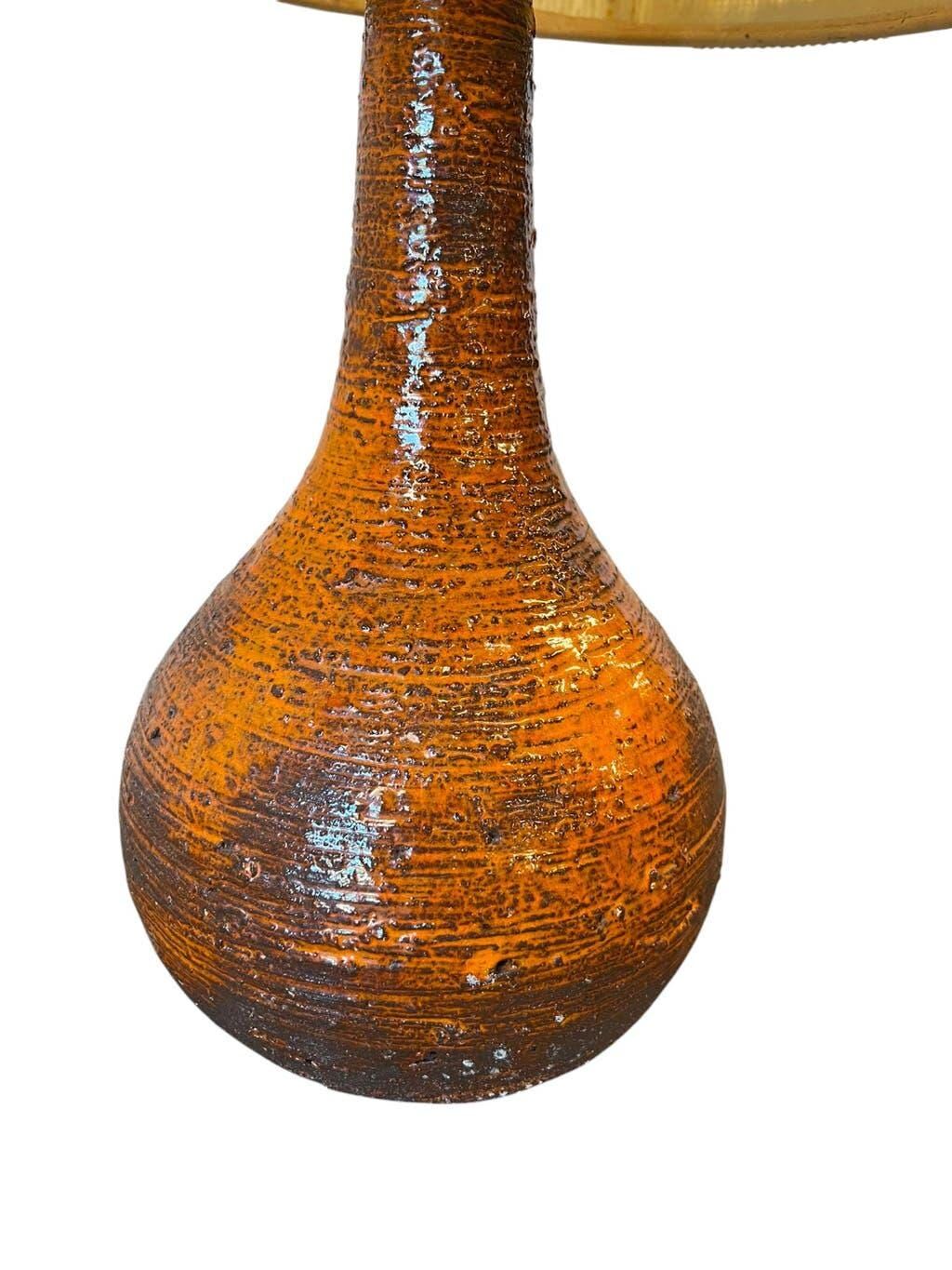 Lampe de table vintage orange à lave Krösselbach