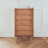 Renovated vintage chest of drawers, Scandinavian style, 1950s-60s.
