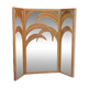 Bamboo Palm Mirror Screen by Vivaï Del Sud Italy 1970