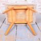 Mid-Century Stool in Upholstery and Beech, Slovakia, 1960s