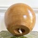 Large solid wood ball lamp
