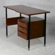Bureau en bois léger, France, circa 1950