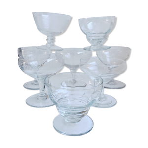 Lot de 8 coupes à champagne