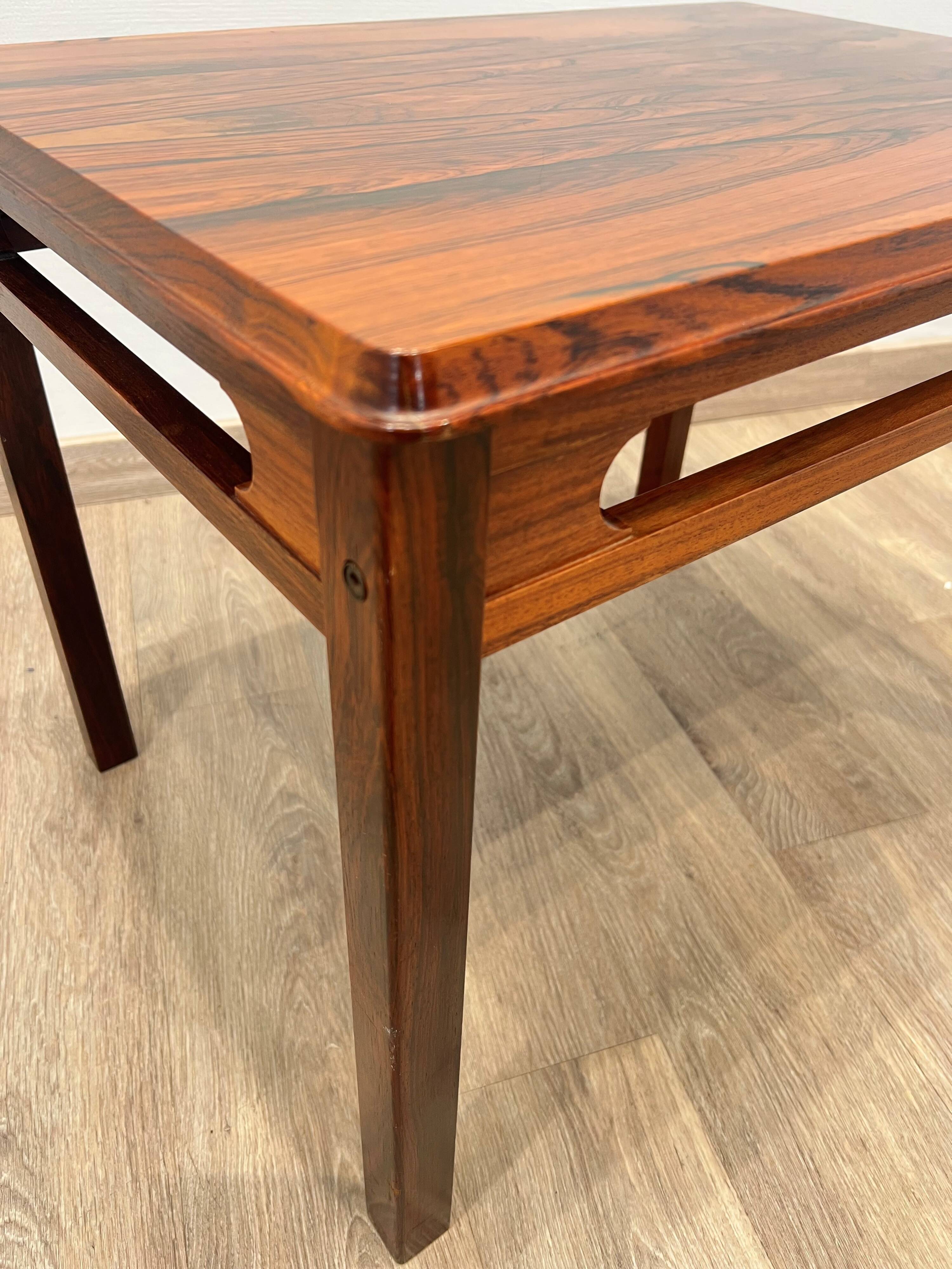 Coffee table in rosewood by Rasmus Solberg