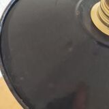 Black enamelled pendant lamp 1950