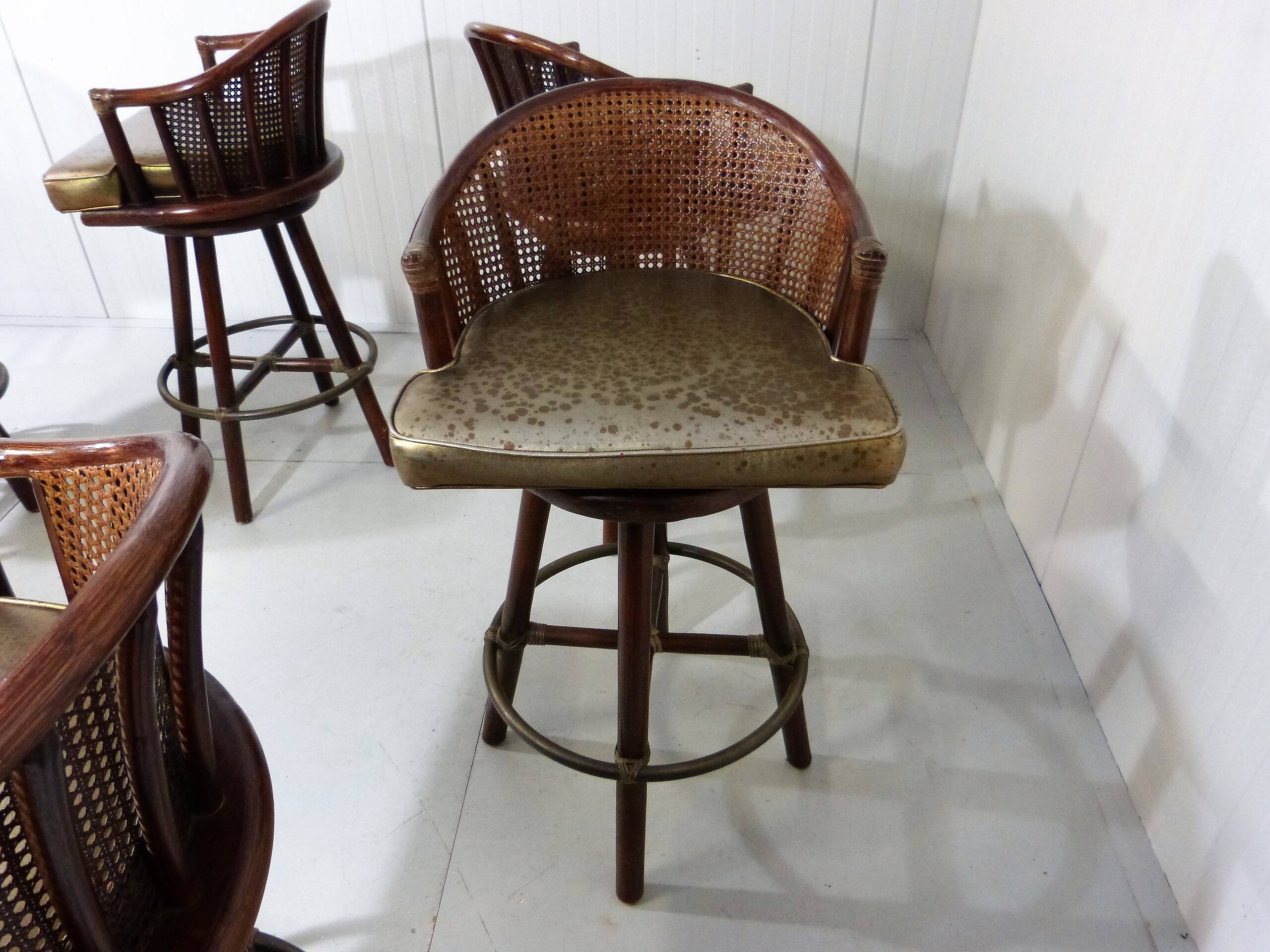 Elinor McGuire bar stools Hans Kaufeld 1960s