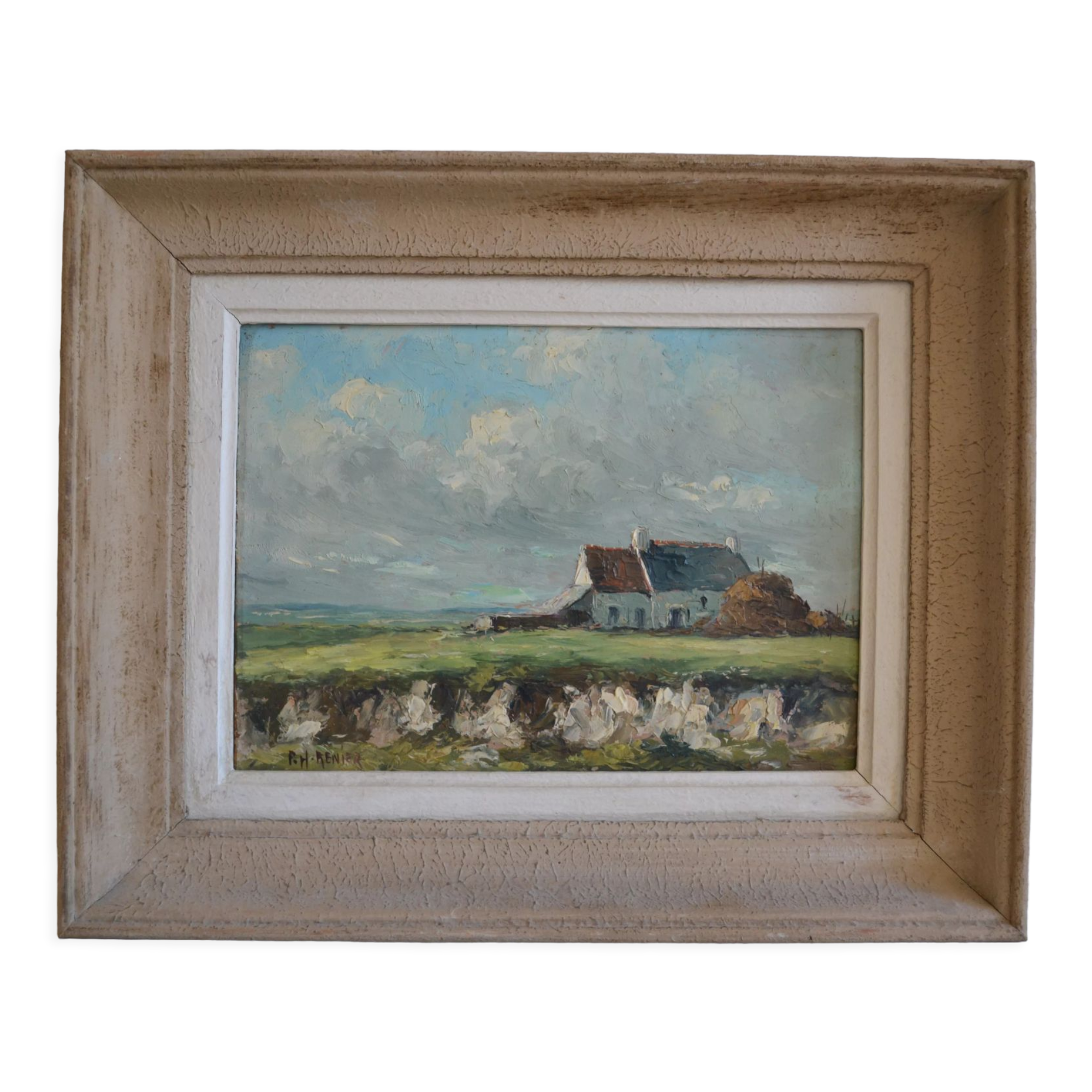 Landscape of Normandy signed P.H. Renier