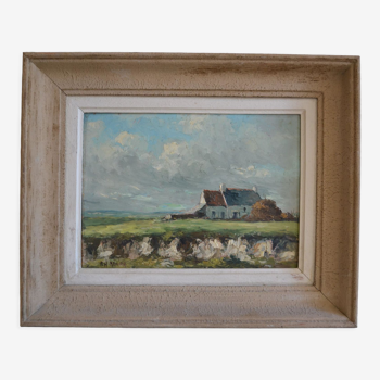 Landscape of Normandy signed P.H. Renier