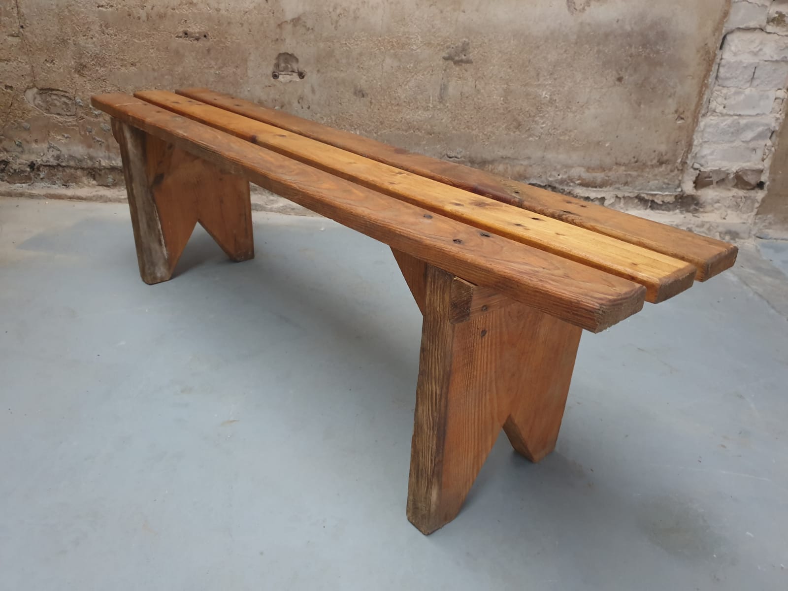 Antique wooden bench