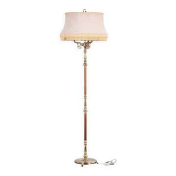 Danish 3-Arm Floor Lamp in Rosewood and Brass, 1960s