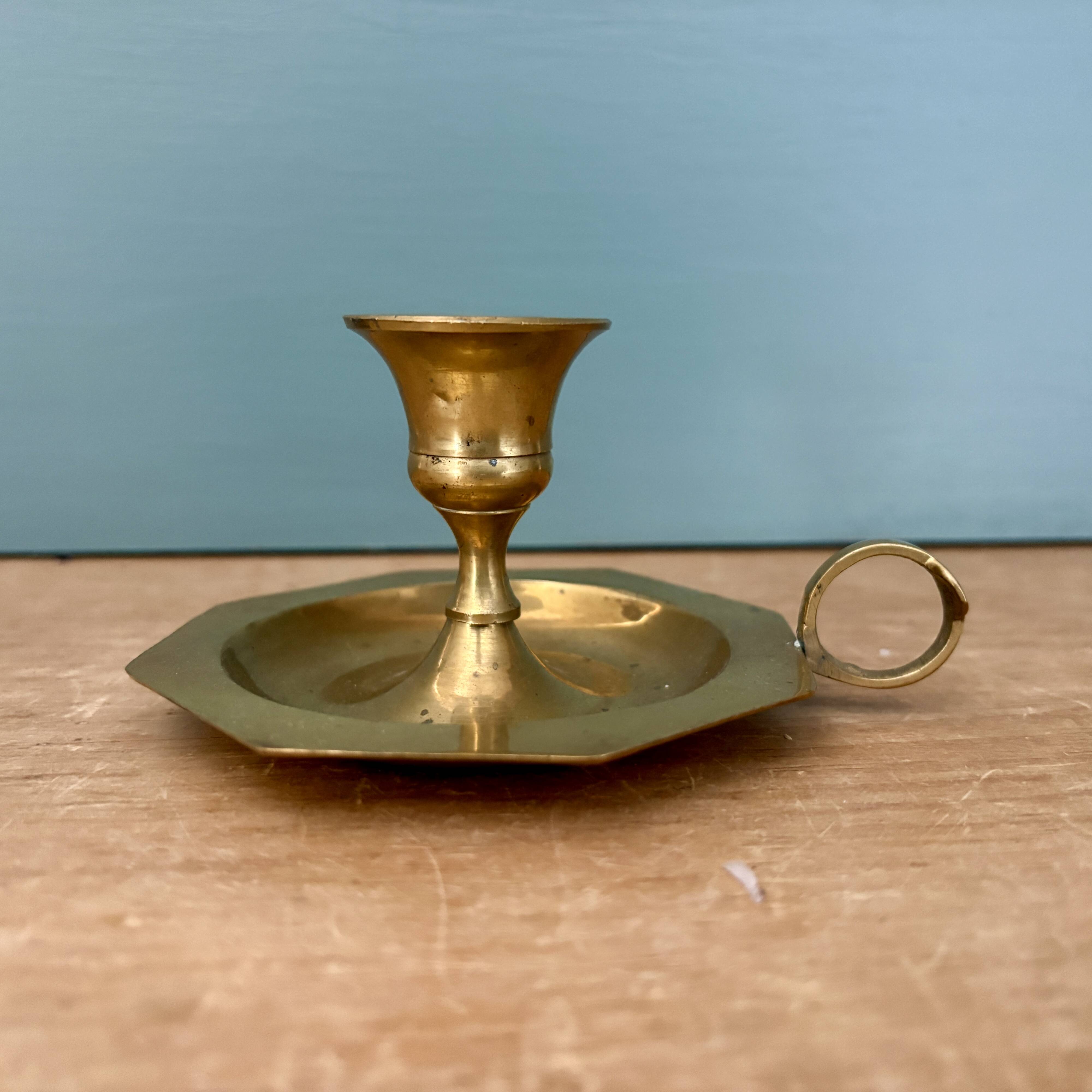 Antique brass candlestick/candlestick (B2)