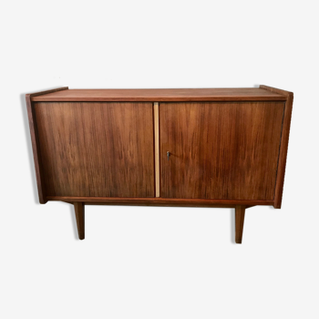 Buffet bas vintage 1960 noyer blond