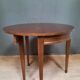 Table demi lune en acajou