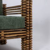 3-seater sofa or wall bench, “Kapla” model. 1960s.