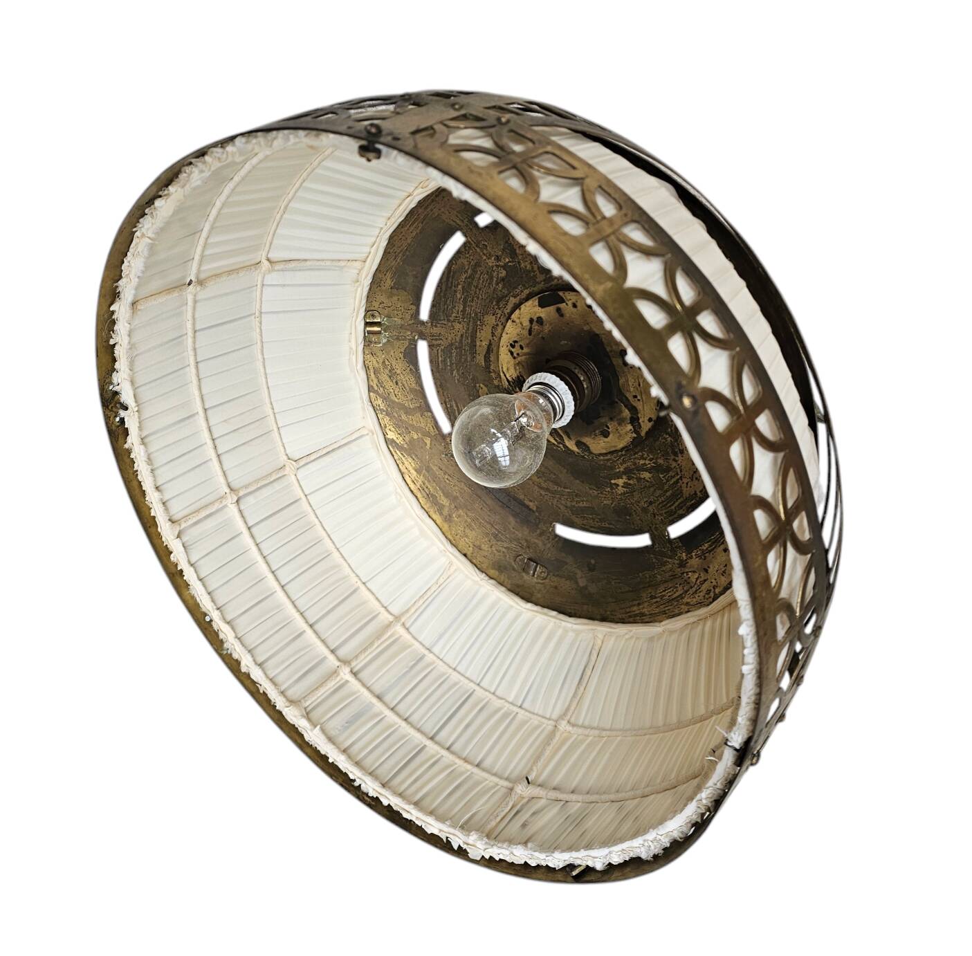 Amsterdamse School / hanging lamp / copper 1920s / Johanna van Eijbergen