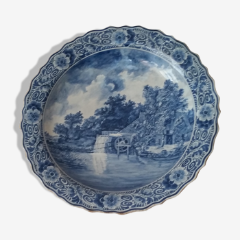 Assiette decorative murale Delft Ram