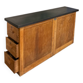 Old oak carpenter's cabinet
