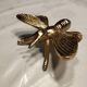 paperweight - decoration to place - bee insect in gold metal