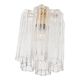 Modern Gold “Tronchi” Murano Glass Flush Mount