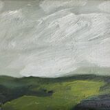 Small Vintage Oil On Canvas Landscape signed by artist B.Delefors