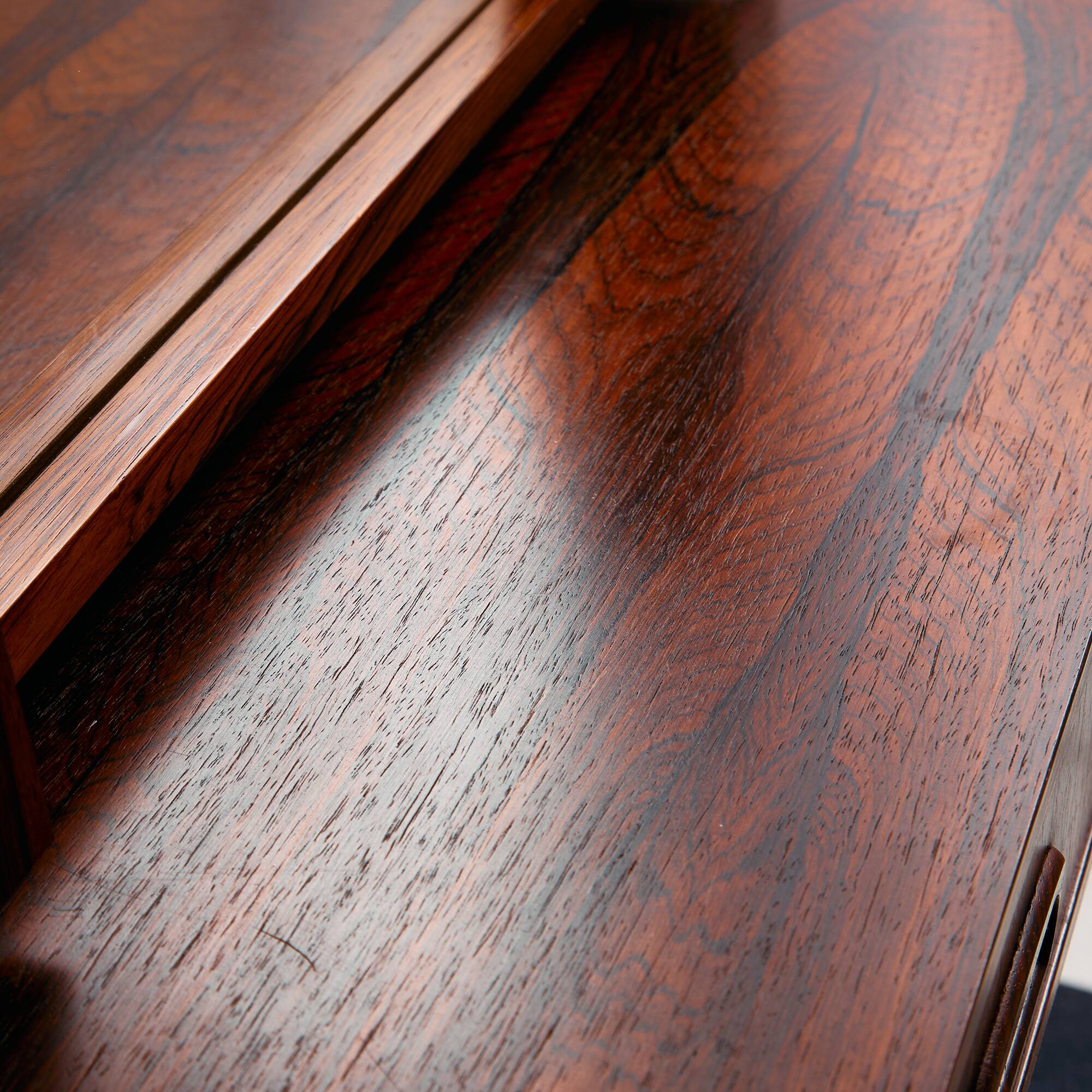 Rosewood framed mirror, Set of 2