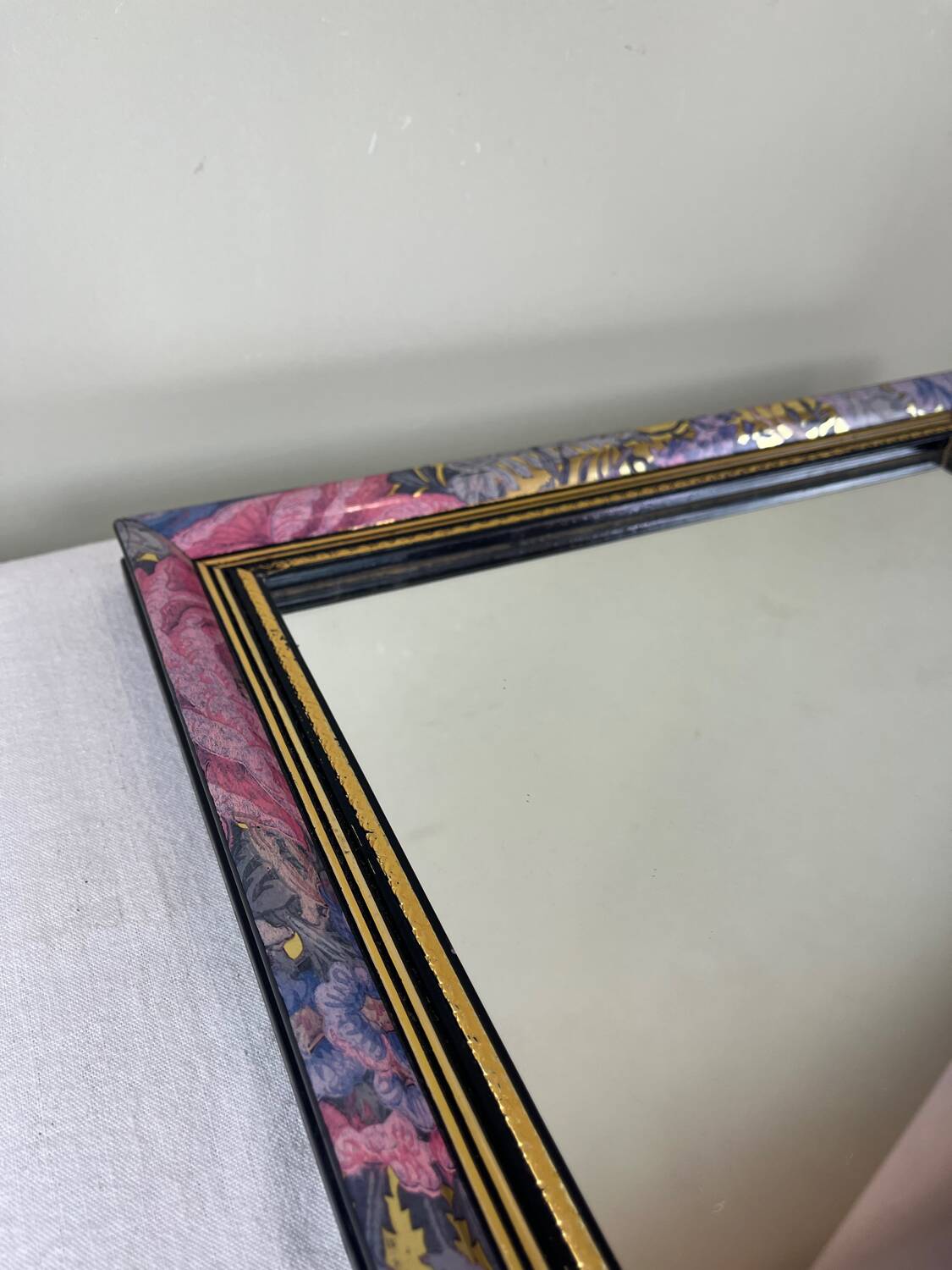 Vintage floral mirror