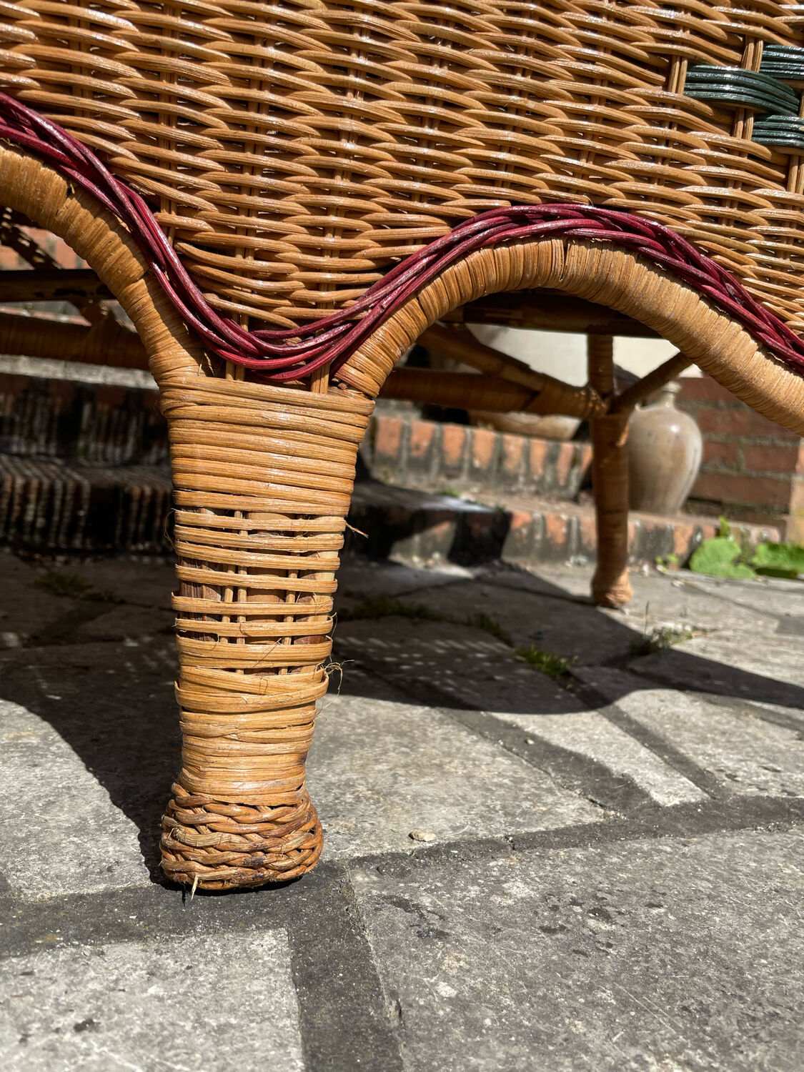Vintage rattan garden furniture